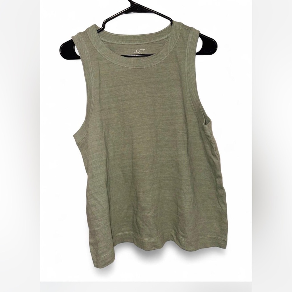 LOFT Outlet Sage Green Sleeveless Top
